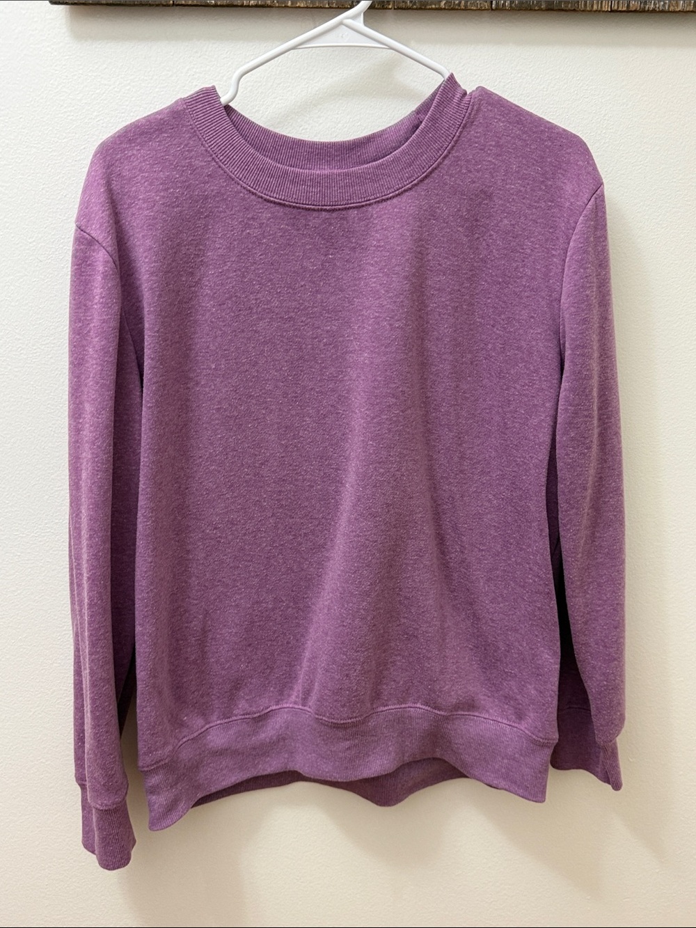 Purple Crewneck Women's Sweater